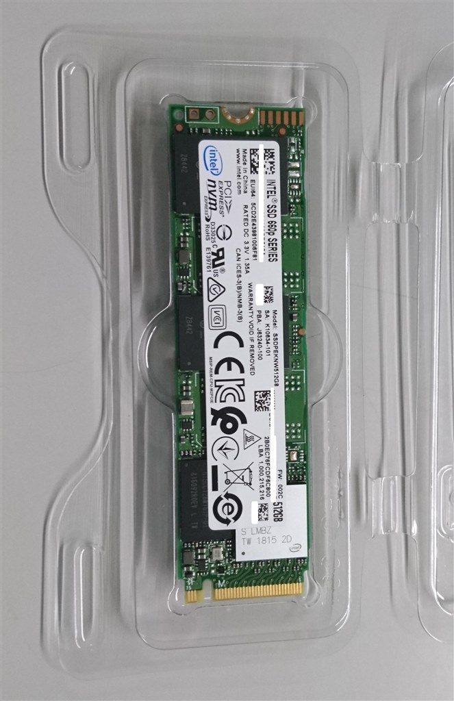 QLCの性能』 インテル SSD 660p SSDPEKNW512G8X1 Takesi_38さんのレビュー評価・評判 - 価格.com