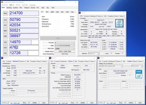 Dell Inspiron 15 3000 スタンダード Core i3 8130U・1TB HDD搭載