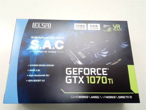 ELSAグラボ　GeForce GTX 1070 Ti 8GB S.A.C GD1070-8GERTS　PCIExp 8GB