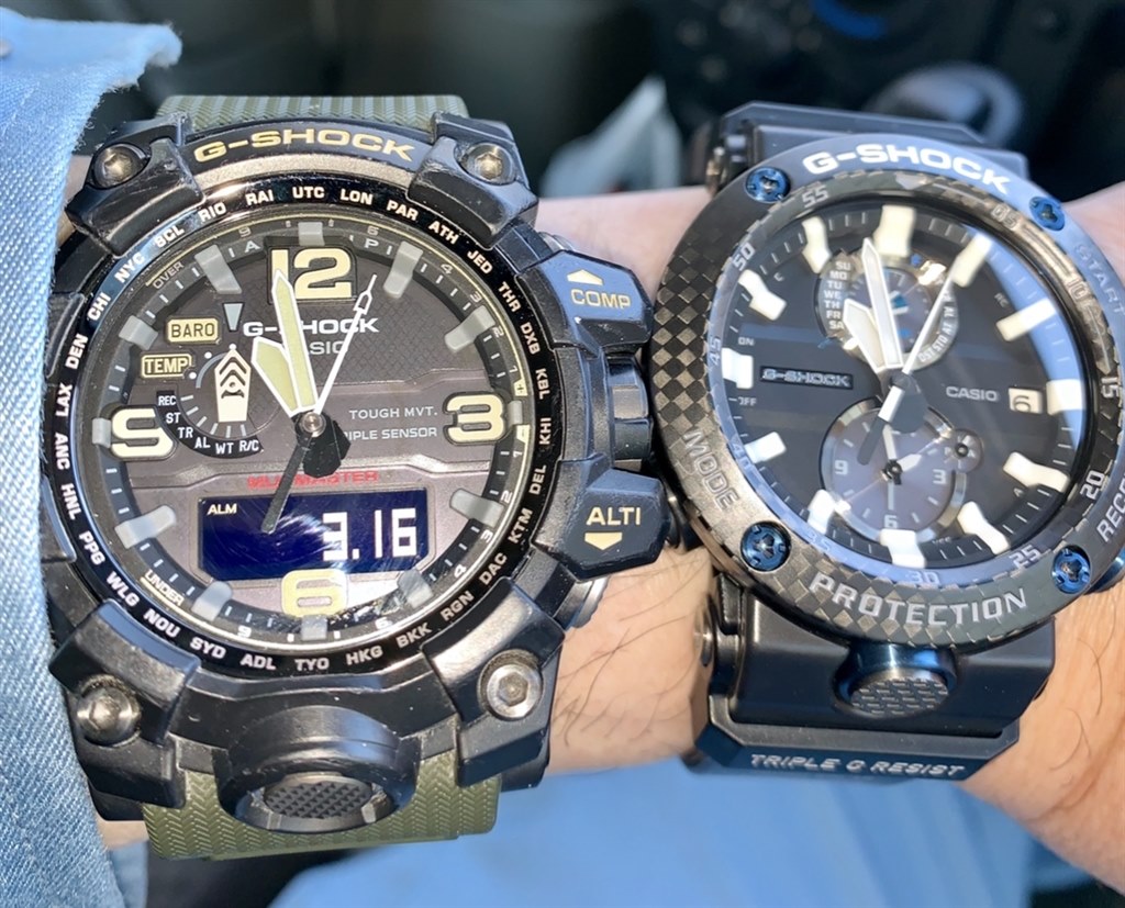 ガラス面ケースに傷はありませんカシオ G-SHOCK  GWR-B1000 グラビティマスター