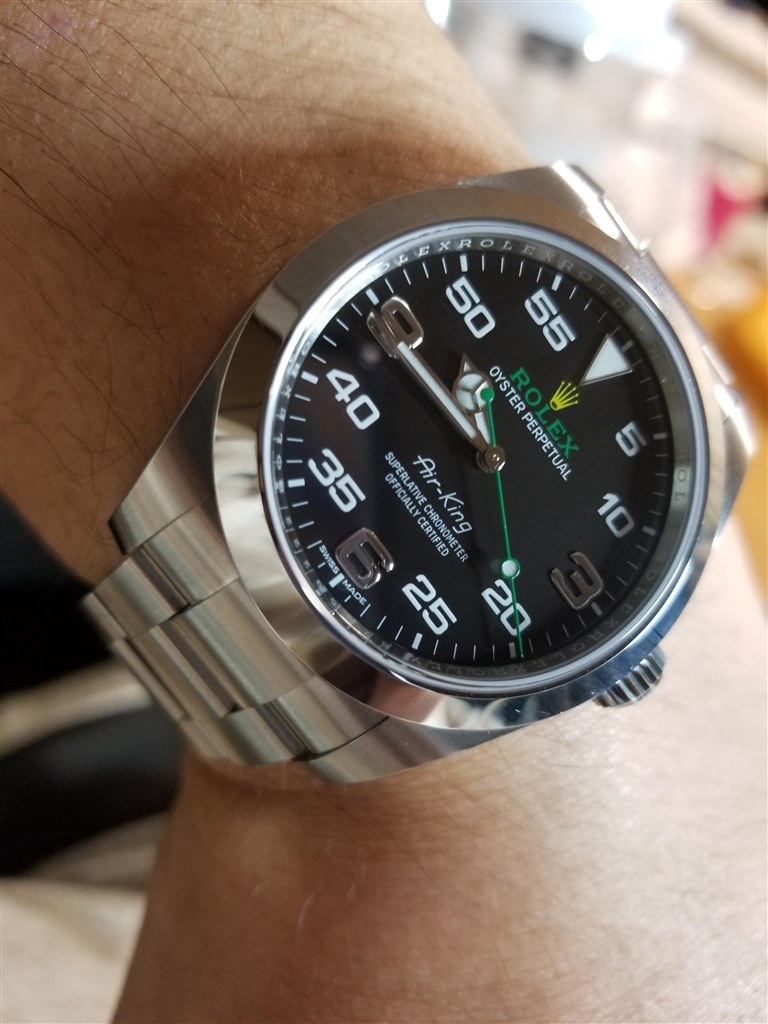 あざぶあざぶ 鮮やかな発色』 ロレックス エアキング 116900 [アラビア オイスター