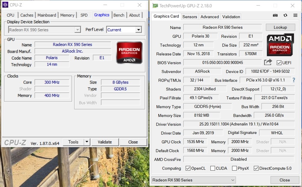 偽物？』 ASRock Phantom Gaming X Radeon RX590 8G OC [PCIExp 8GB