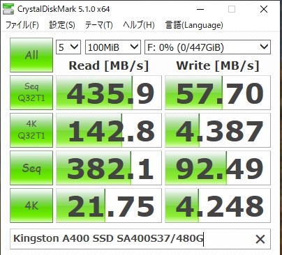 500gb Ssdでのコスパ キングストン 00 Ssd Sa400s37 480g Magadenさんのレビュー評価 評判 価格 Com