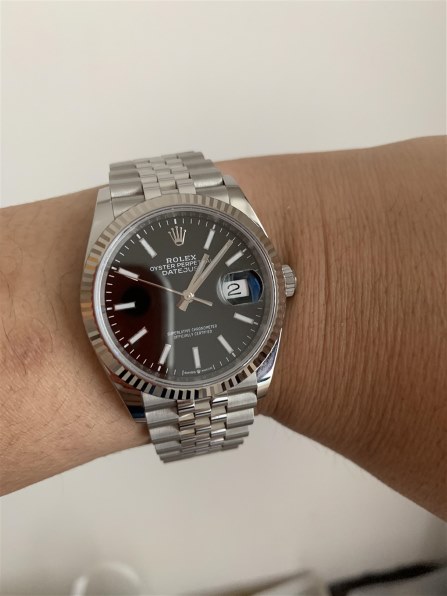 ロレックス デイトジャスト 126234 [ジュビリーブレスレット ブラック