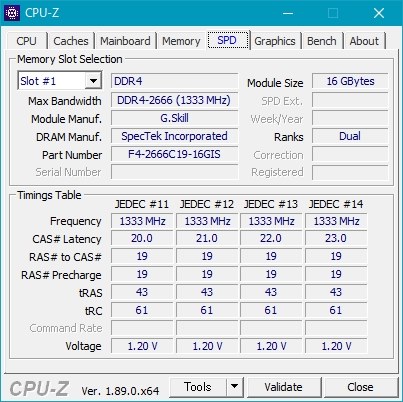 G.Skill F4-2666C19D-32GIS [DDR4 PC4-21300 16GB 2枚組] 価格比較
