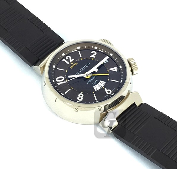 ルイ・ヴィトン タンブール GMT レヴェイユ Q1151 ブラウンレザー