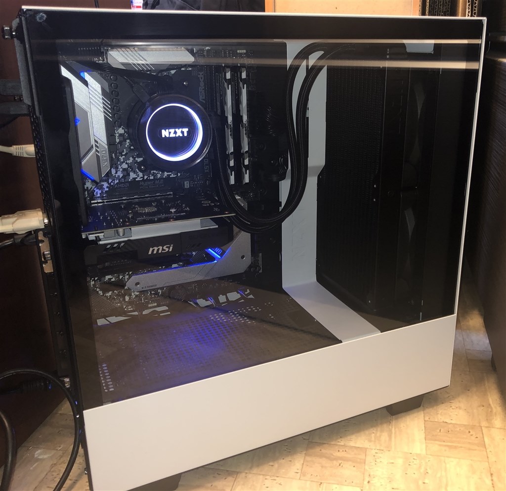 フロントパネル用 Usb3 1 Gen 2接続はマザボ選択に注意が必要 Nzxt H510 Ca H510b W1 マットホワイト ブラック 安かーさんのレビュー評価 評判 価格 Com