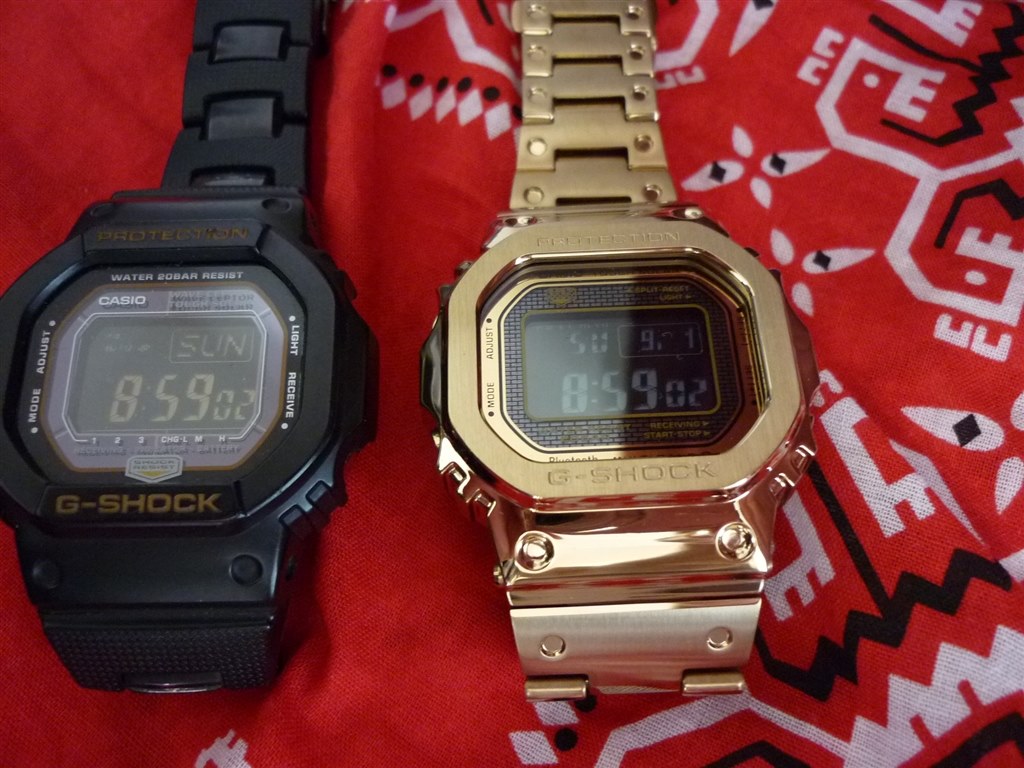 Gw 5600bcj 1jfからの買い替えです カシオ G Shock Gmw B5000gd 9jf チェインバーさんのレビュー評価 評判 価格 Com