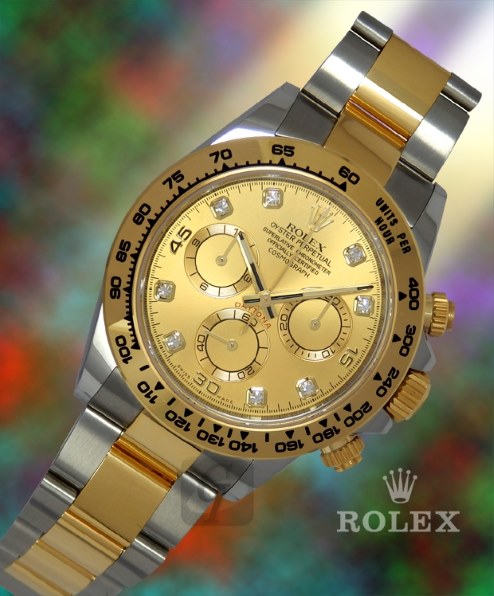 ロレックス デイトナ 116503 8Pダイヤ入 シャンパンゴールド コンビ