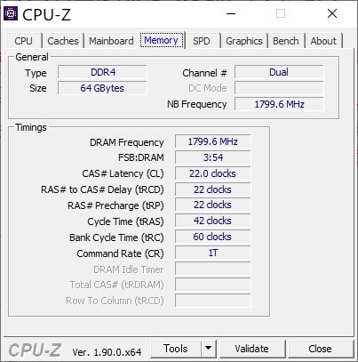 4枚挿し64GB、3600－CL18動作、RAMディスク導入