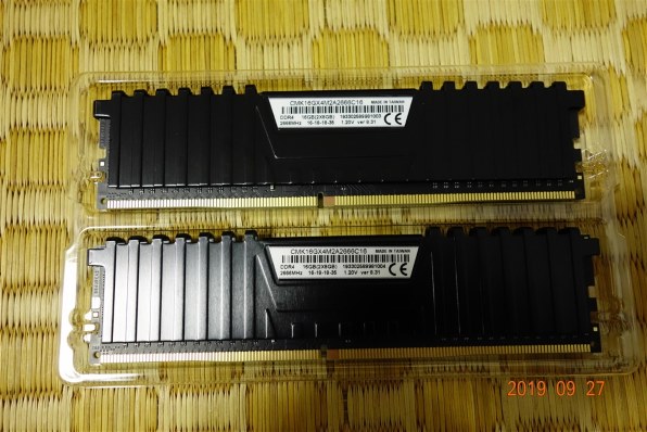 Corsair CMK16GX4M2A2666C16 [DDR4 PC4-21300 8GB 2枚組]投稿画像