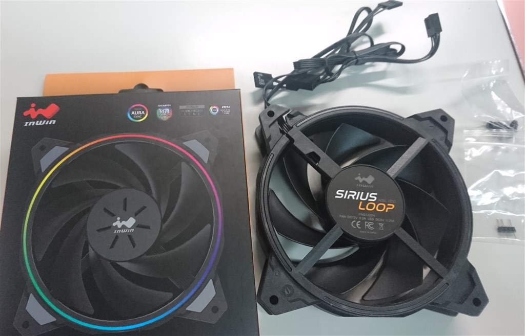 細いサークルラインが特徴的 In Win Sirius Loop Asl120 Asl120fan 1pk Takesi 38さんのレビュー評価 評判 価格 Com