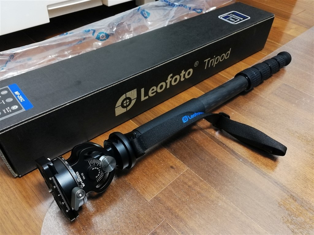 Leofoto MP-285C&BV-1R雲台自立脚カーボン5段一脚脚径28mm