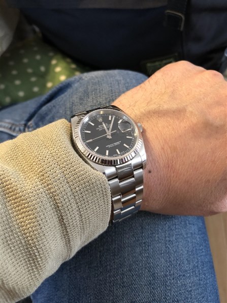 ロレックス 116234 デイトジャスト 自動巻き（ブラック