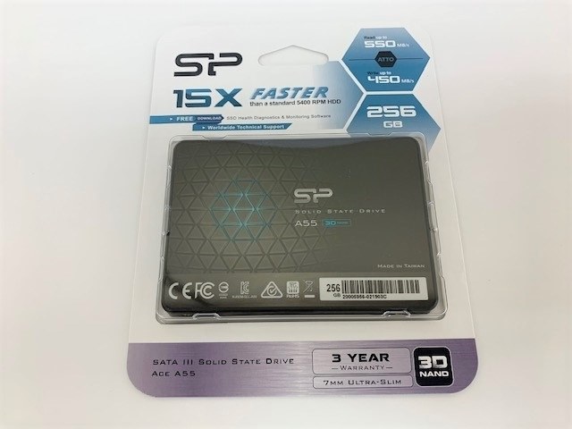 シリコンパワー SSD A55シリーズ　256GB 一週間使用