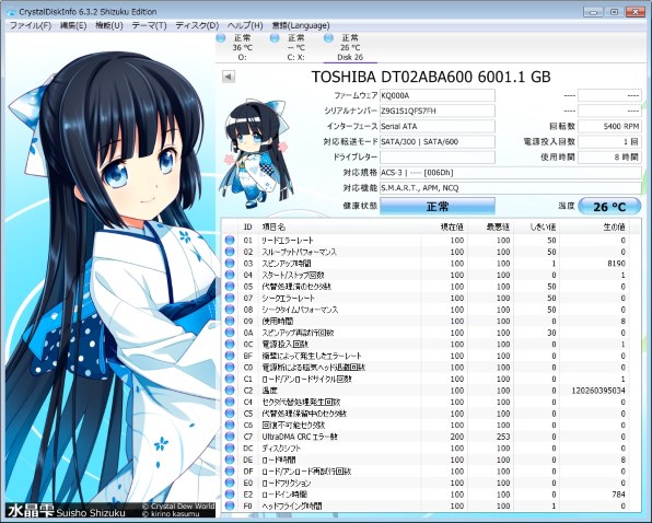 東芝 DT02ABA600 [6TB SATA600 5400]投稿画像・動画 - 価格.com