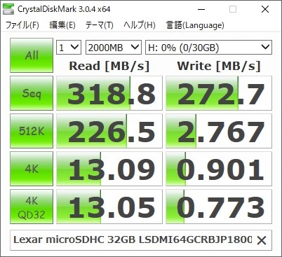 まだ購入できる貴重なMLC採用のLexar 1800x microSDXC 128GB』 Lexar