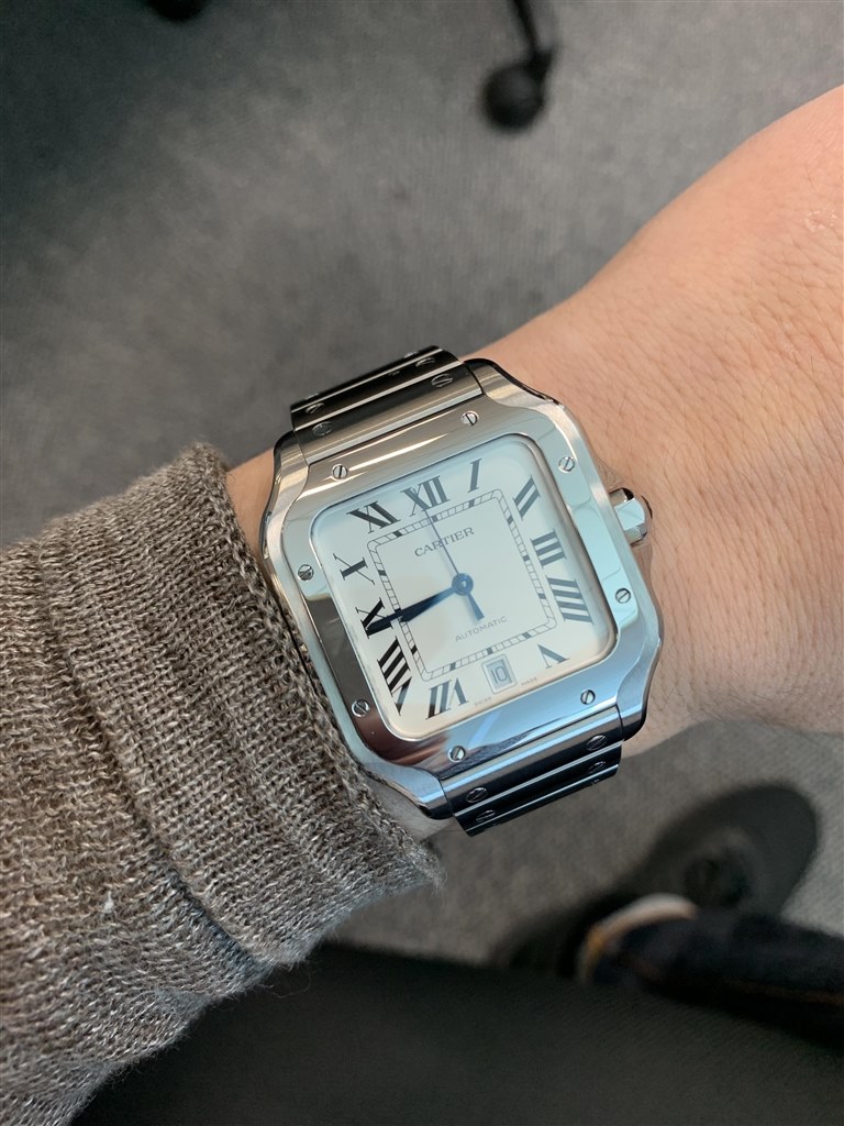 カルティエ サントスドゥカルティエLM純正革ベルト - ブランド腕時計