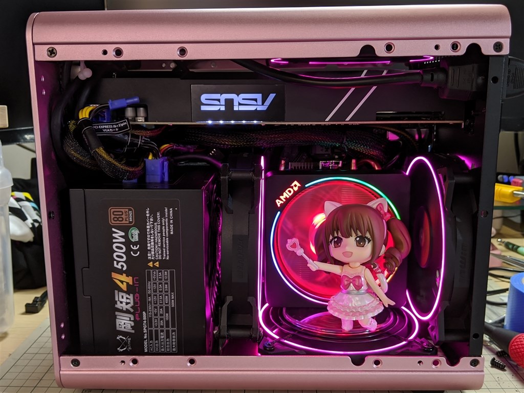 267mmグラボ入りました Raijintek Metis Plus 0rb ピンク けんも231さんのレビュー評価 評判 価格 Com