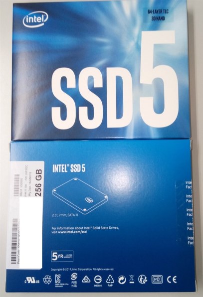 Intel SSD545sシリーズ 2.5インチ 3D TLC 1TBモデル SSDSC2KW010T8X1