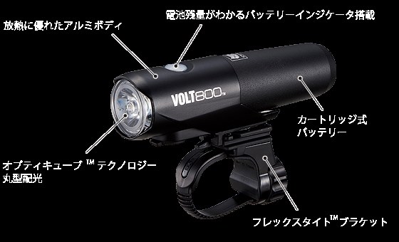 キャットアイ VOLT800 HL-EL471RC レビュー評価・評判 - 価格.com