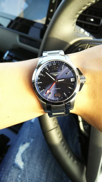 ロンジン LONGINES L3.687.4 コンクエスト GMT デイト 自動巻き メンズ  