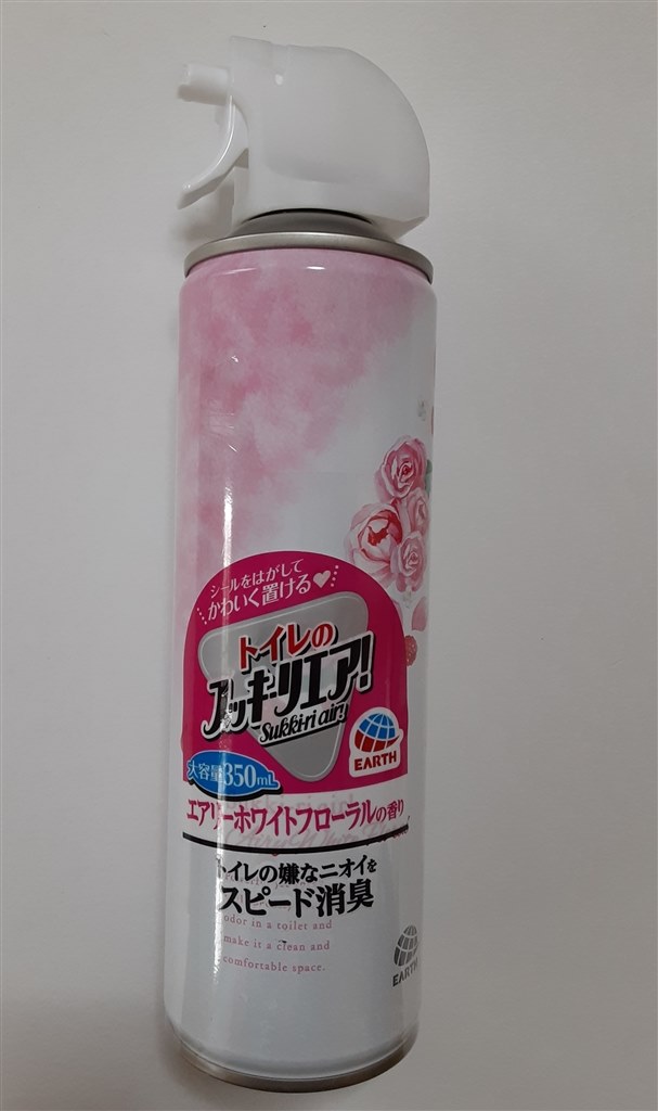 噴射力が強い』 アース製薬 トイレのスッキーリエア！ エアリーホワイトフローラルの香り 350ml kk12345さんのレビュー評価・評判 