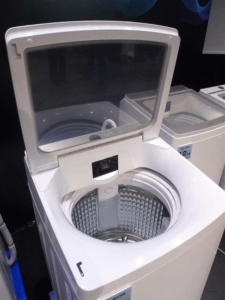 自動洗剤投入と超音波洗浄機能も追加しお得感がUPのアクアの縦洗