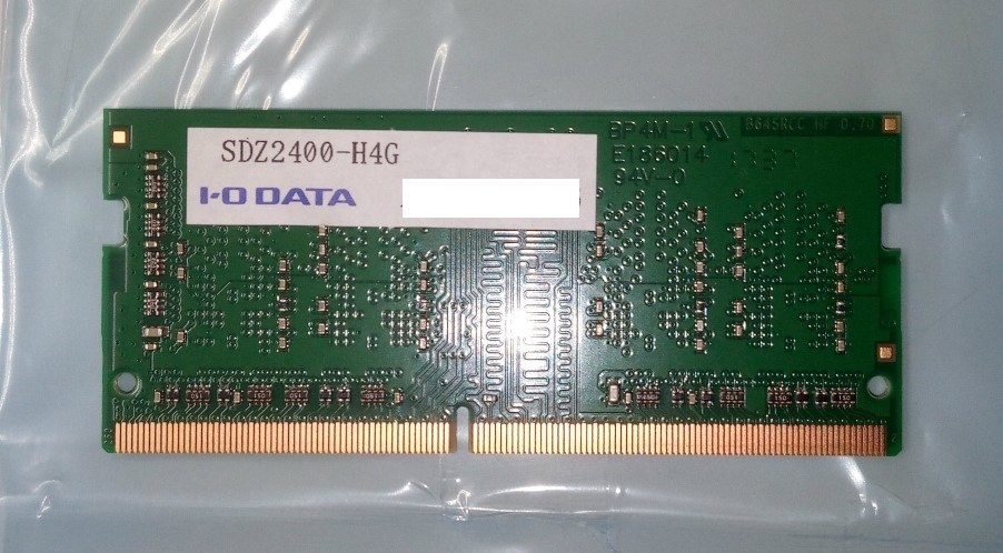 Skhynix製チップを採用したa Data製メモリです Iodata Sdz2400 H4g Sodimm Ddr4 Pc4 190 4gb 空気抜き レビュ 用 さんのレビュー評価 評判 価格 Com
