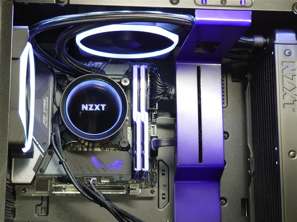 ROG STRIX Z490-I GEMINGとの取り付けでは注意』 NZXT KRAKEN X53 RL