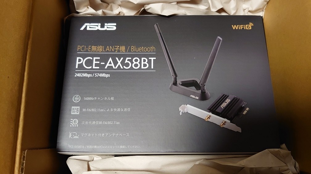 ASUS PCE-AX58BT Wi-Fi6 PCI-E無線LAN子機 - タブレット