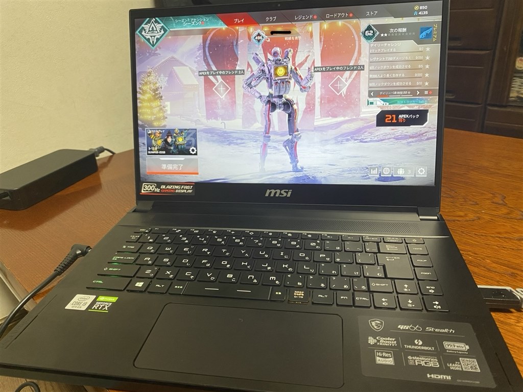 デザイン&性能ともに期待以上！』 MSI GS66-10SFS-022JP APOPONsさんのレビュー評価・評判 - 価格.com