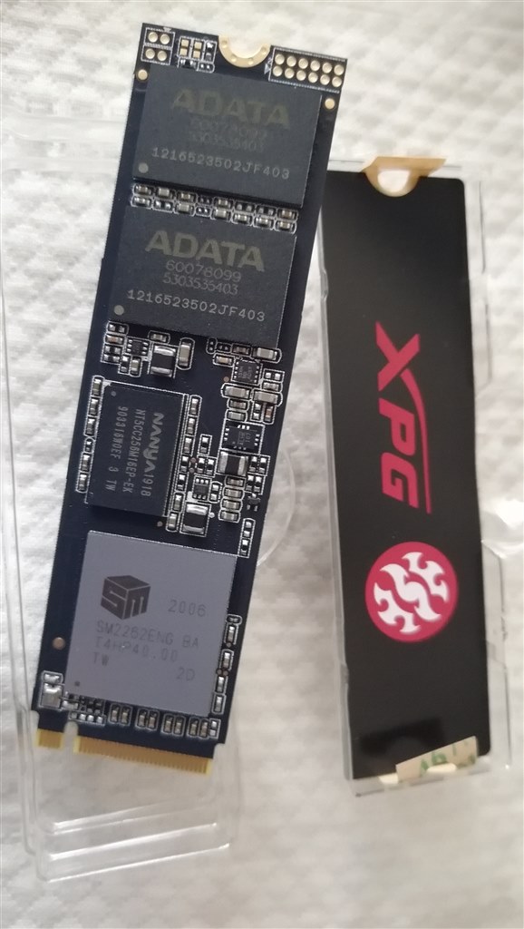 安くて速くてdram搭載tlcタイプのm2ssd Adata Xpg Sx00 Pro Asx00pnp 1tt C まつ王 シビックさんのレビュー評価 評判 価格 Com