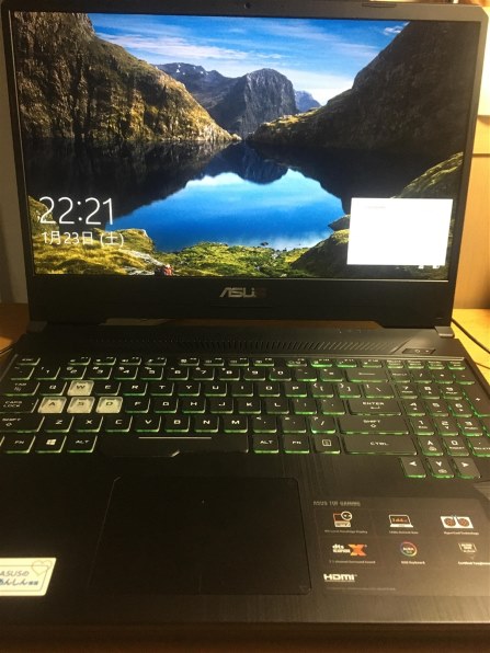 ASUS TUF Gaming FX505DT Ryzen 5 3550H・8GBメモリ・512GB SSD