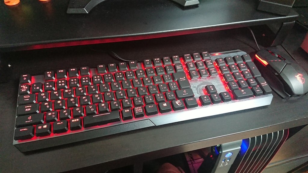 押し心地とデザインで決めたゲーミングキーボード 画像追加 Msi Vigor Gk50 Low Profile Jp 白軸 ドラゴン好きさんのレビュー評価 評判 価格 Com