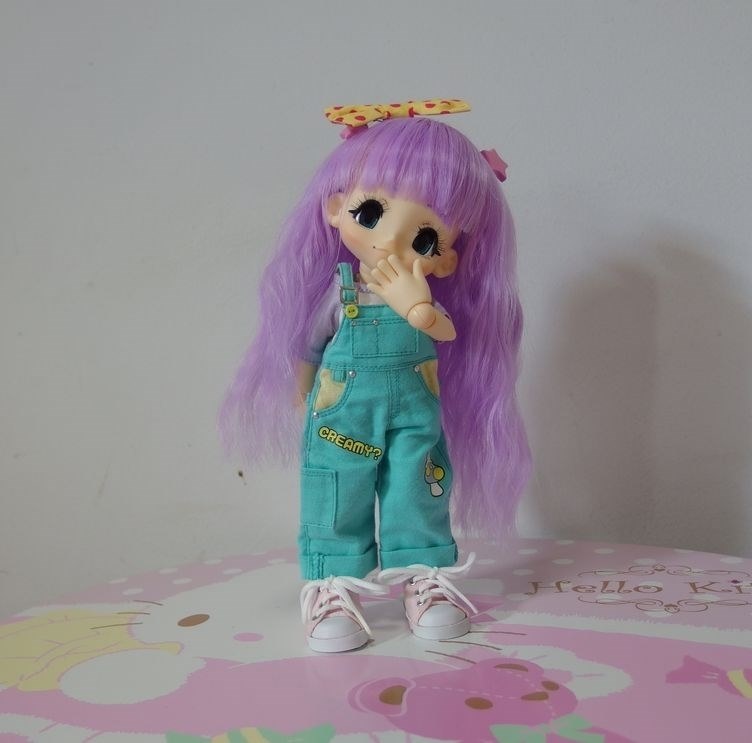 靴下も欲しかった アゾン Kikipop きのこプラネット Pati Pati オーバーオールセット Kpt003 Grn エメラルドグリーン あずたろうさんのレビュー評価 評判 価格 Com