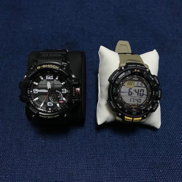 CASIO PRO TREK PRG-240-1JF トリプルセンサー ソーラー ギア感満点のNewプロトレック。ミリタリーカラー×大型ボタンで