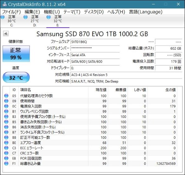 サムスン 870 EVO MZ-77E1T0B/IT レビュー評価・評判 - 価格.com