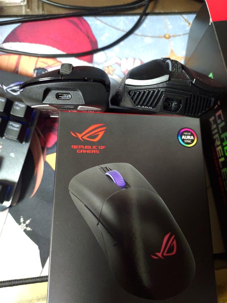 有線接続が改良されている良マウス Asus Rog Keris Wireless Nira 787さんのレビュー評価 評判 価格 Com