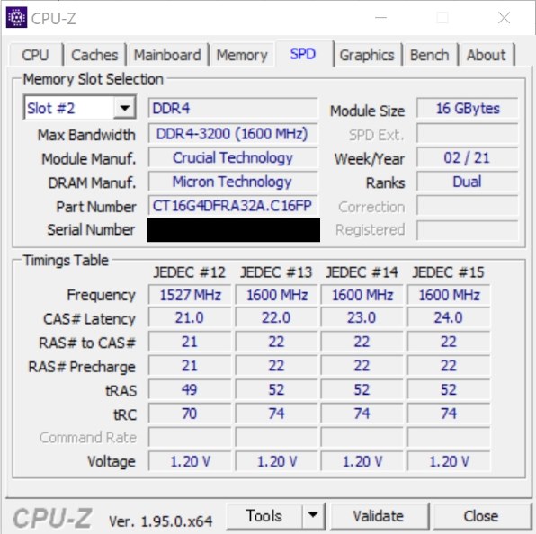 CFD CFD Selection W4U3200CM-16GR [DDR4 PC4-25600 16GB 2枚組
