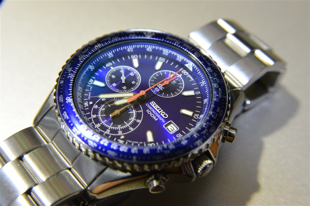 SEIKO クロノグラフ 腕時計 セイコー パイロットクロノグラフ 7T92 