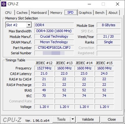 crucial CT2K8G4DFS832A [DDR4 PC4-25600 8GB 2枚組]投稿画像・動画 - 価格.com