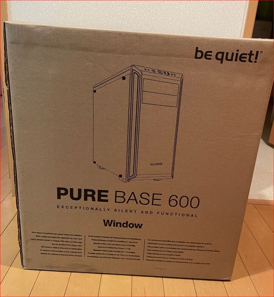 個人的にはパーフェクトPCケース』 be quiet！ PURE BASE 600 Window