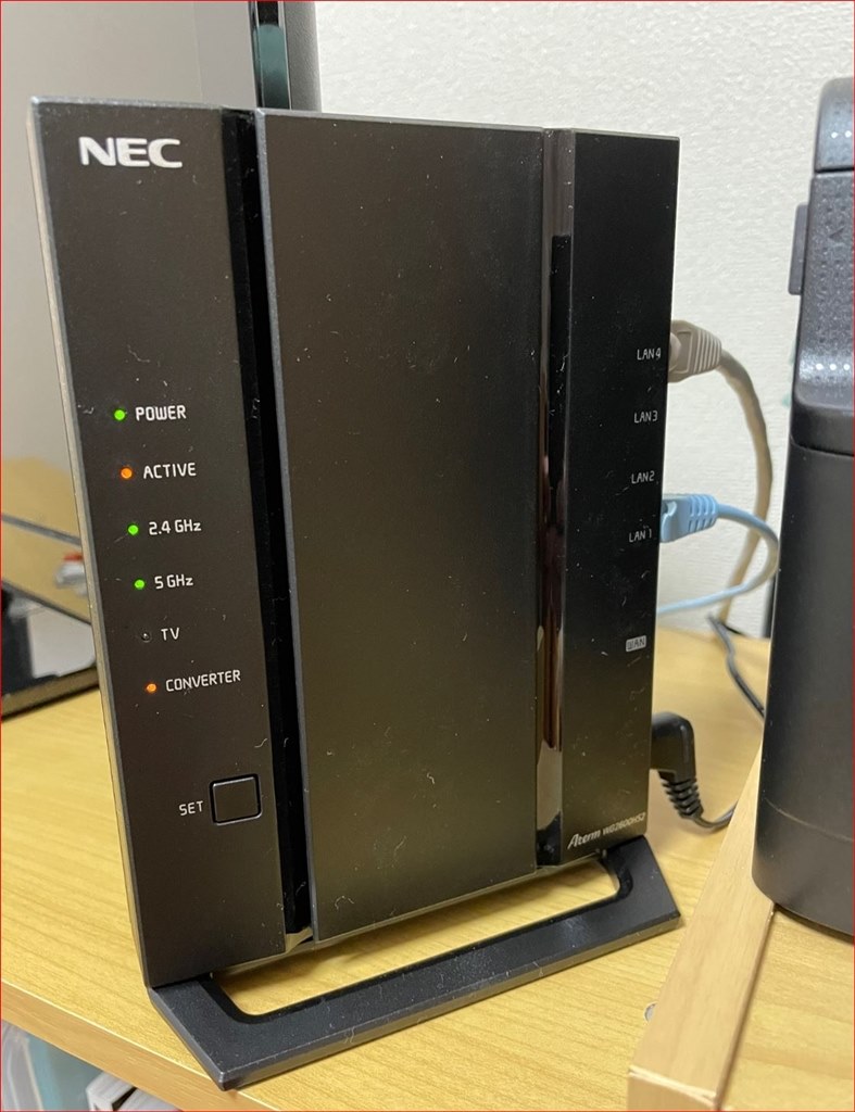 WiFiルーター　NEC  PA-WG2600HS2