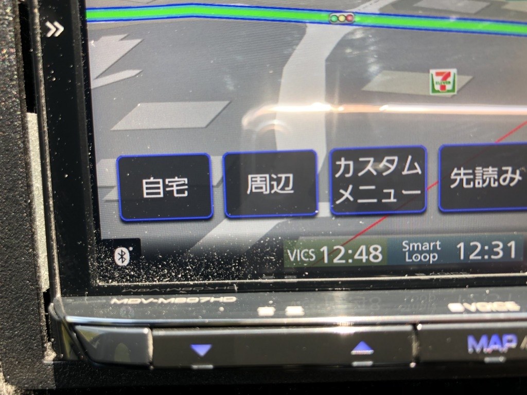 KENWOOD彩速ナビ　MDV-M807HD　7インチ　HDMI出力