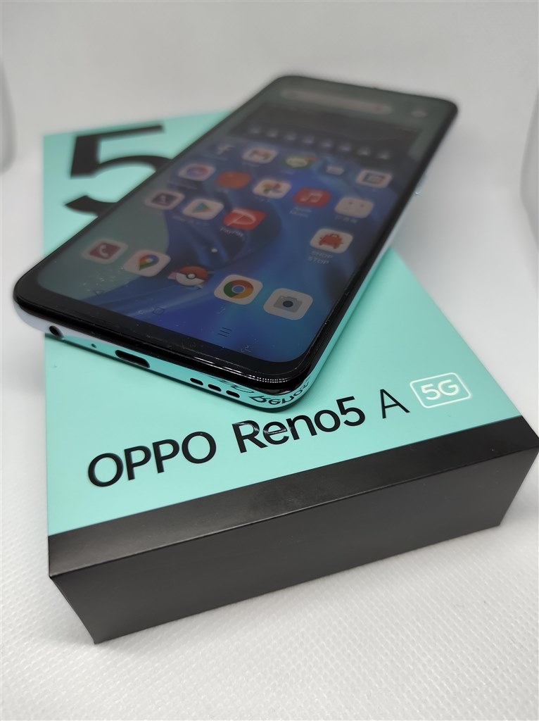 人気商品の A Reno5 OPPO アイスブルー 5G SIMフリー スマートフォン本体