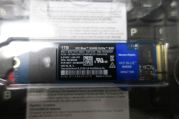 WESTERN DIGITAL WD Blue SN550 NVMe WDS100T2B0C投稿画像・動画