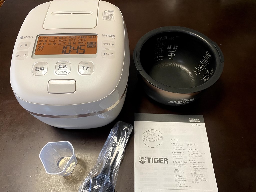 くことがご ヤフオク! ご泡火炊き JPI-G100-WE [エ... - タイガー