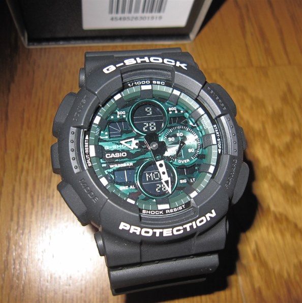 カシオ G-SHOCK Black and Green Series GA-140MG-1AJF 価格比較