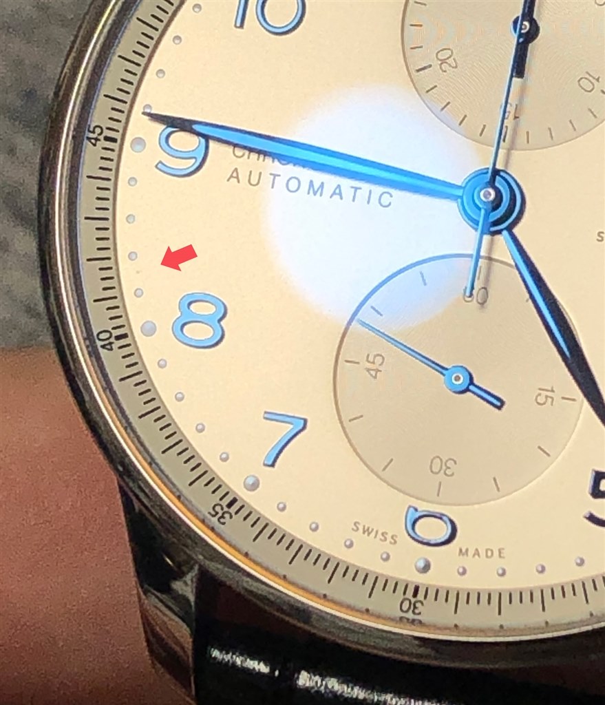 文字盤に傷がついていました』 IWC ポルトギーゼ・クロノグラフ IW371605 NICASTさんのレビュー評価・評判 - 価格.com